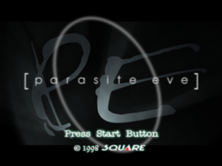 Parasite Eve title screen for Playstation